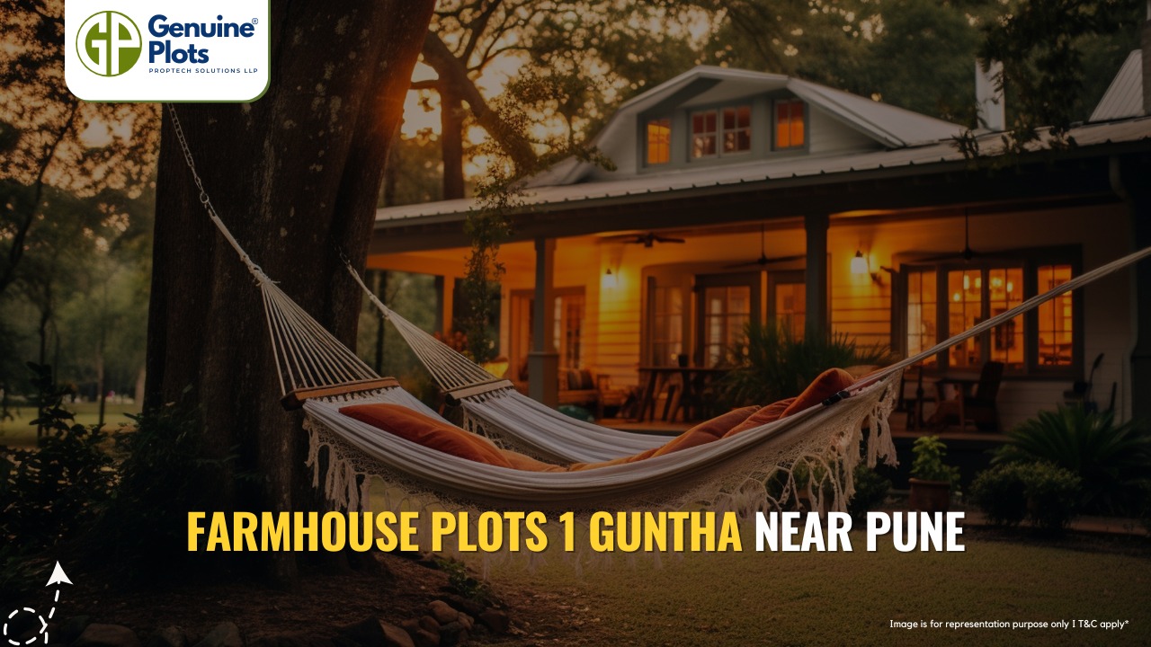 Farmhouse plots 1 guntha near Pune